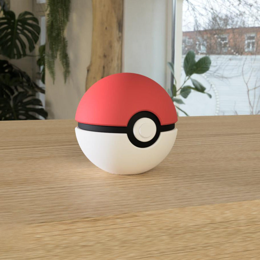 Poké Ball Replica | 3D Printed Anime Collectible & Desk Decor
