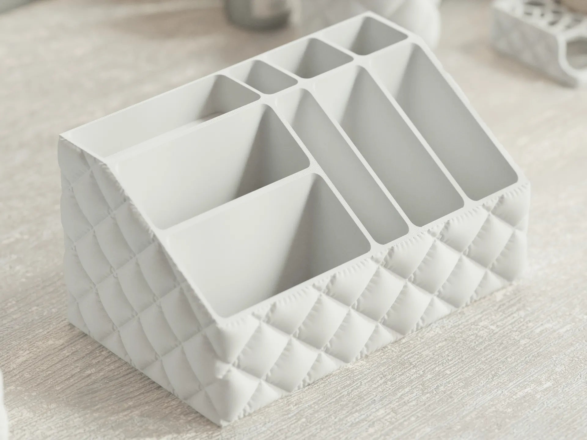 Inflated Style Makeup Organizer | Modern Bathroom & Vanity Desk Accessory