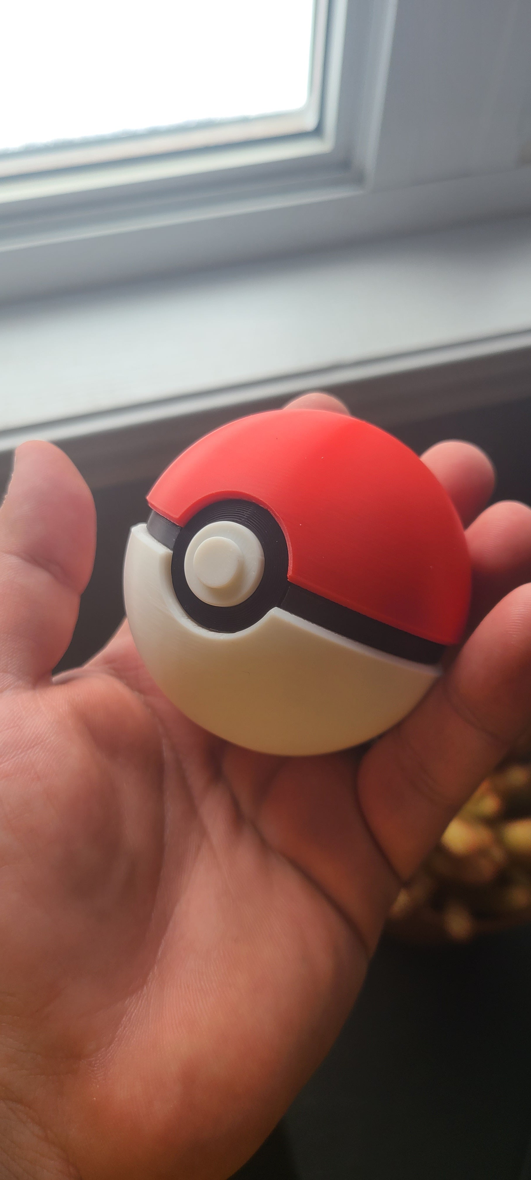 Poké Ball Replica | 3D Printed Anime Collectible & Desk Decor