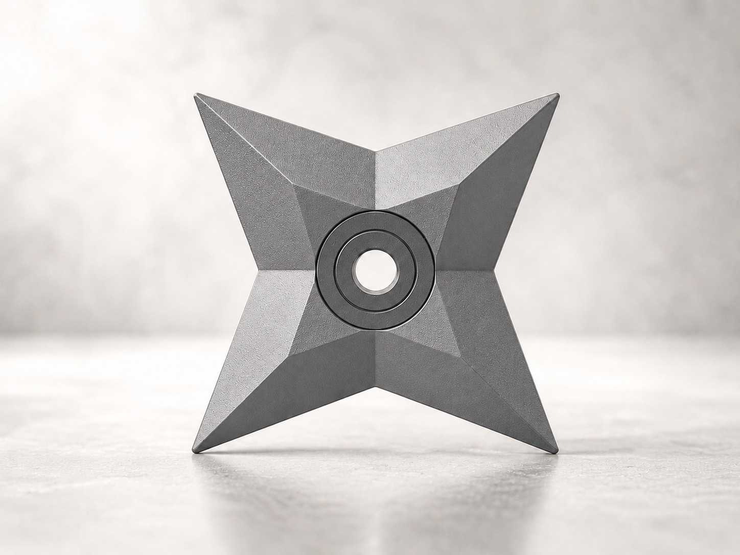 Anime Naruto Shuriken Fidget Spinner - 3D Printed Ninja Weapon Cosplay Prop & EDC Stress Relief Toy