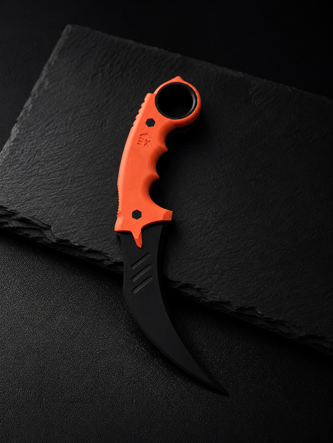 Full Tang Fidget Karambit | Rotating Gaming Desk Toy (Non-Sharp)