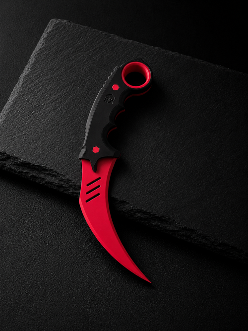 Full Tang Fidget Karambit | Rotating Gaming Desk Toy (Non-Sharp)