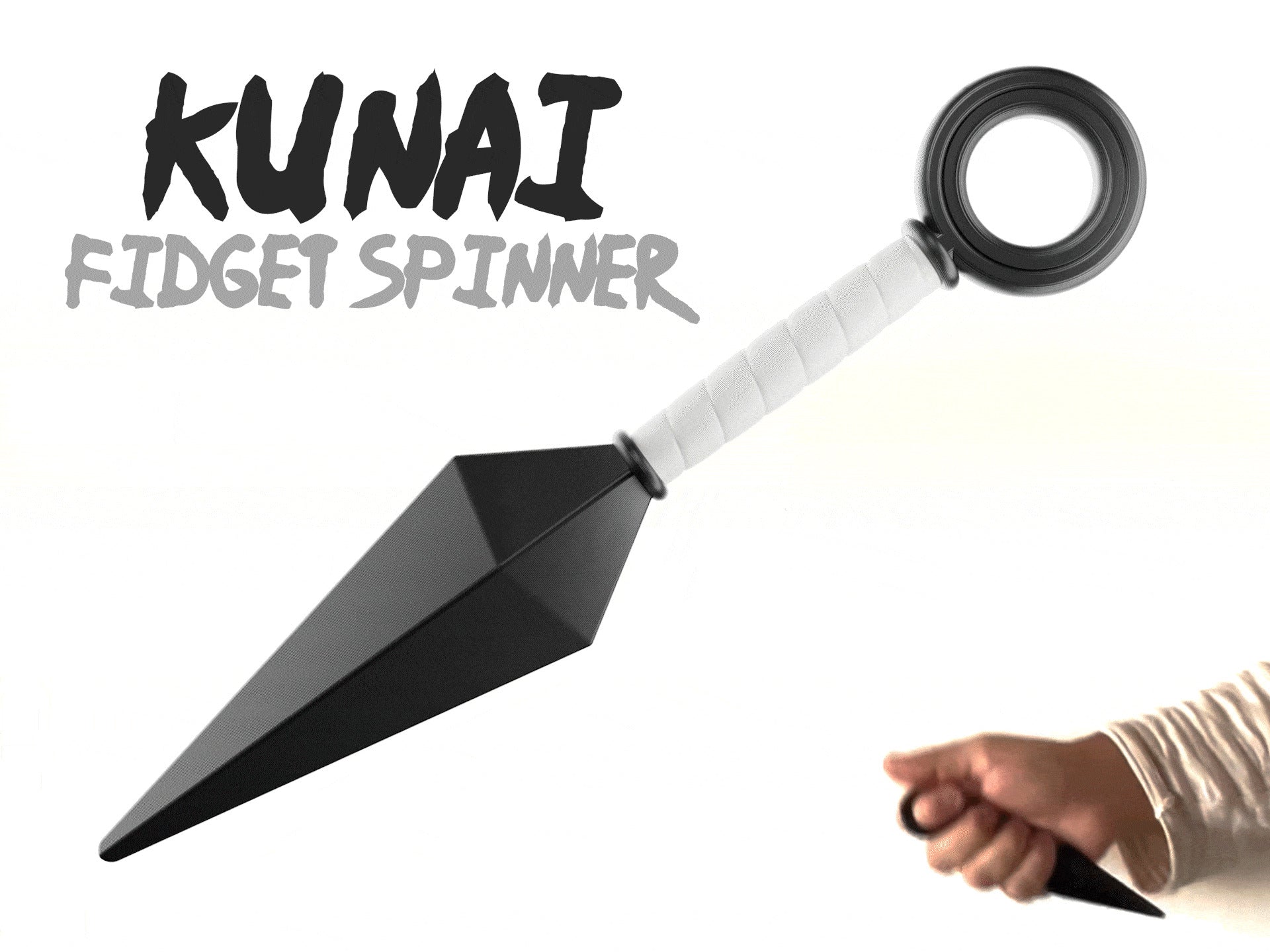 Naruto Kunai Fidget Spinner | Ninja Anime Desk Toy & Cosplay Prop