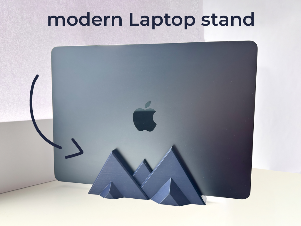 Modern Vertical Laptop Stand | Space-Saving Desk Holder & Workstation Organizer