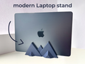 Modern Vertical Laptop Stand | Space-Saving Desk Holder & Workstation Organizer