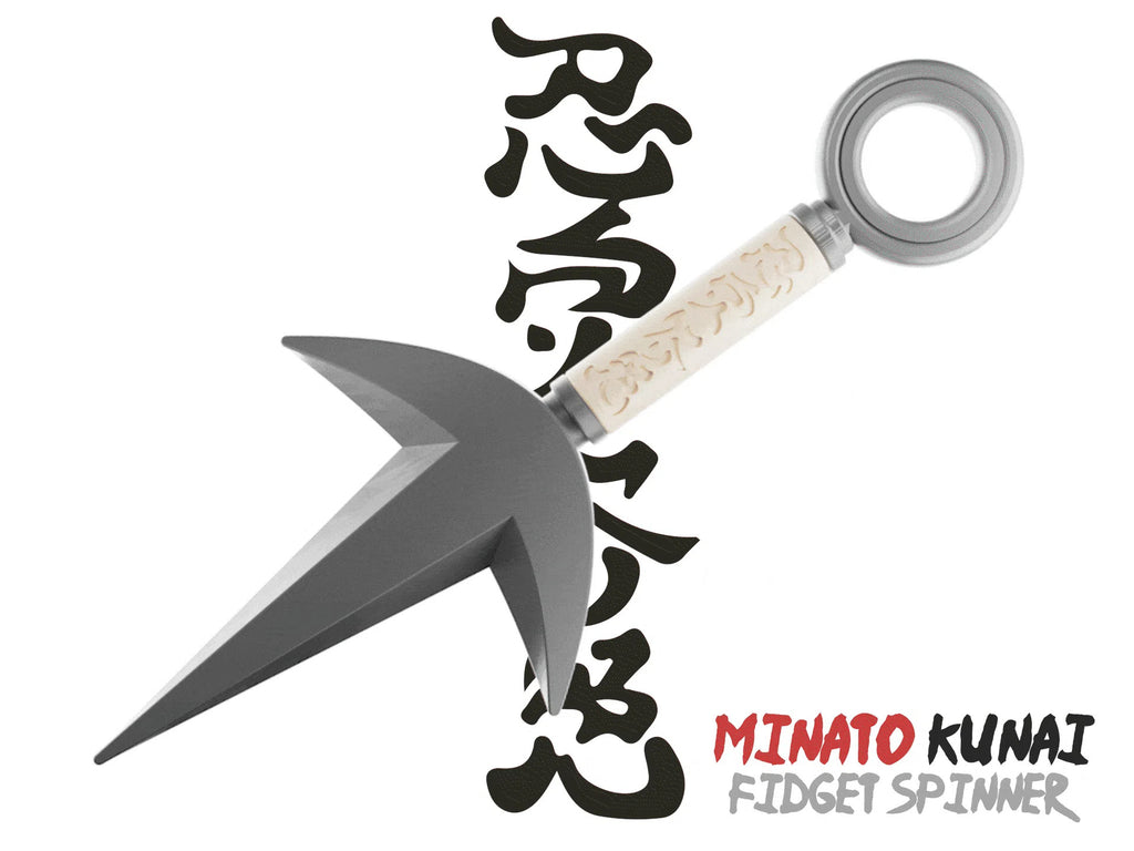 Minato Kunai Fidget Spinner | Naruto Anime Desk Toy & Cosplay Prop