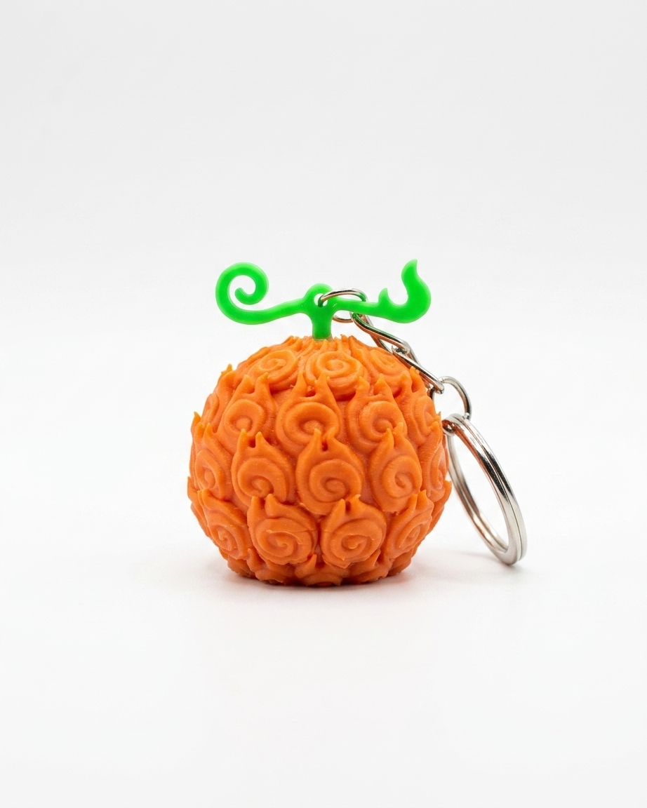 One Piece Devil Fruit Keychain | 3D Printed Anime Keyring | Luffy, Mera Mera, Ope Ope & More | Collectible Gift